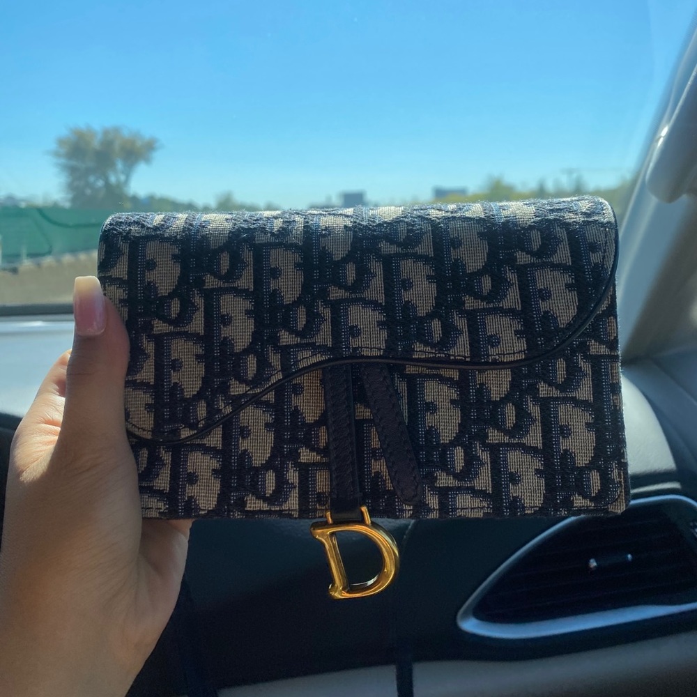 Diorsaddle belt bag oblique